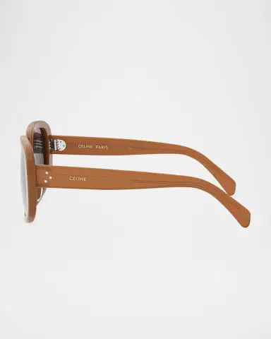 Celine Bold 3 Dots Acetate Shield Sunglasses | Thumbnail 4