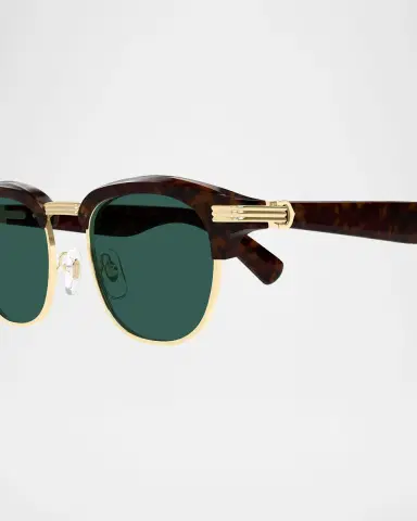 Cartier Men 's Round Two-Tone Sunglasses | Thumbnail 2 Cartier Men 's Round Two-Tone Sunglasses | Thumbnail 2
