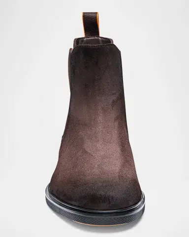 Santoni Men's Easy Suede Chelsea Boots | Thumbnail 5