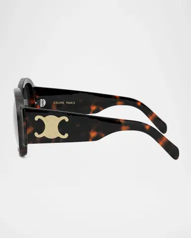 Celine Max Triomphe Round Acetate Sunglasses | Thumbnail 4 Celine Max Triomphe Round Acetate Sunglasses | Thumbnail 4
