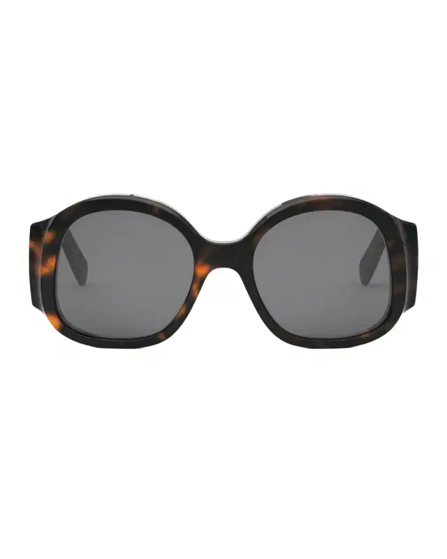 Celine Max Triomphe Round Acetate Sunglasses