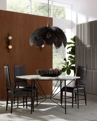 Arteriors Estrella Hexagonal Dining Table, 62.5" | Thumbnail 6
