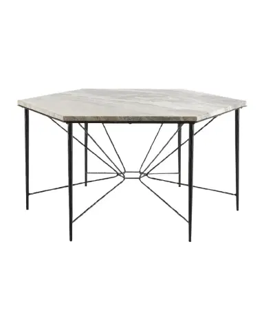 Arteriors Estrella Hexagonal Dining Table, 62.5" | Thumbnail 1