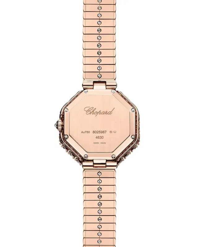 32mm L 'Heure du Diamant Octagonal 18K Rose Gold Watch