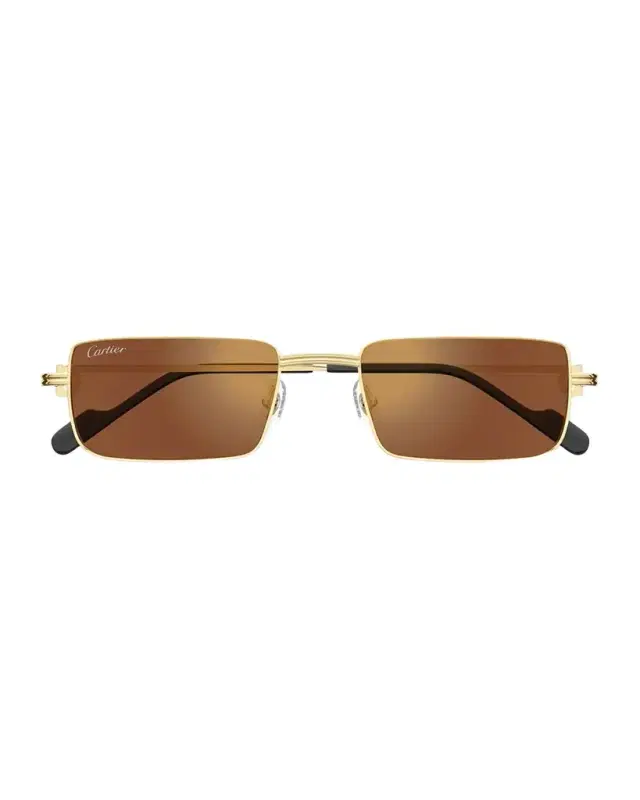 Cartier Men 's Metal Rectangle Sunglasses