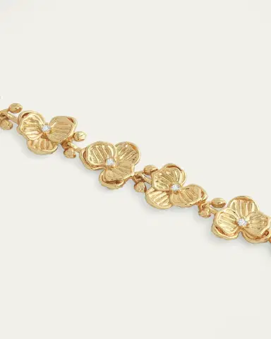Anabel Aram Jewelry Orchid Link Bracelet | Thumbnail 4