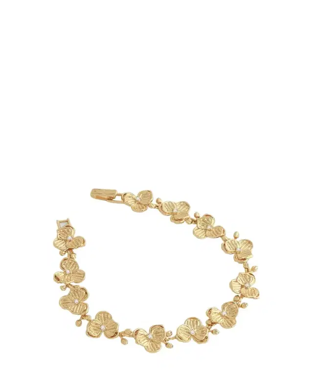 Anabel Aram Jewelry Orchid Link Bracelet