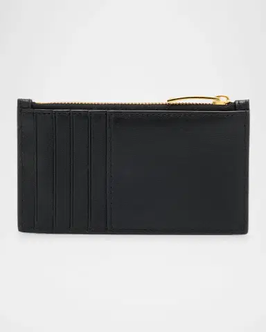 Bottega Veneta Zip Leather Card Case | Thumbnail 2