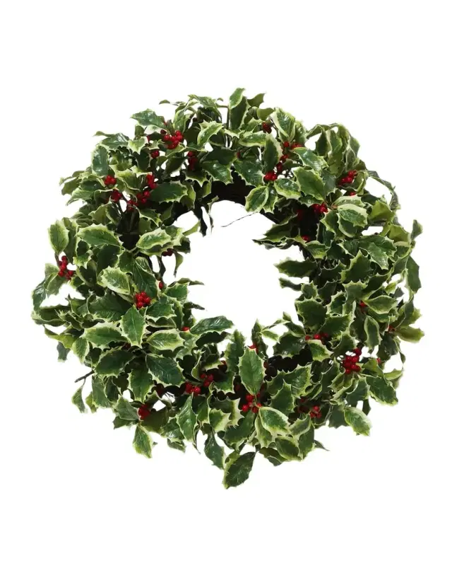 Winward Home Holly Branch Wreath