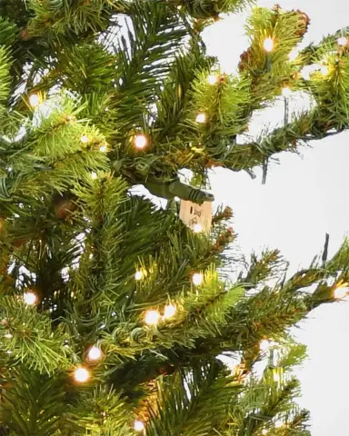 Winward Home Deluxe Village Mix Pine 6 ' Slim Pre-Lit Christmas Tree | Thumbnail 2