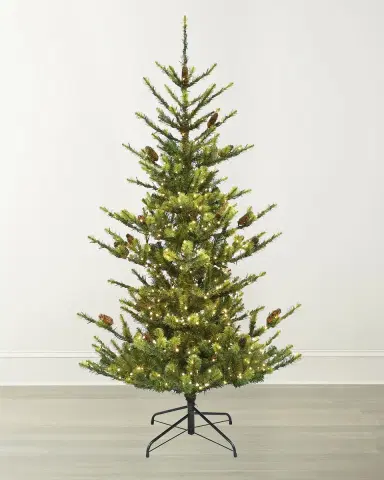 Winward Home Deluxe Village Mix Pine 6 ' Slim Pre-Lit Christmas Tree | Thumbnail 1
