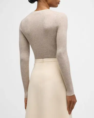 Gabriela Hearst Browning Cashmere Ribbed Top | Thumbnail 5