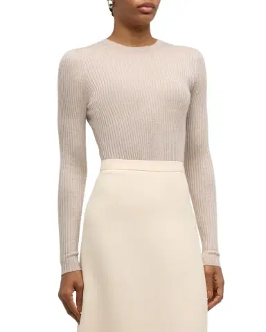 Gabriela Hearst Browning Cashmere Ribbed Top | Thumbnail 1