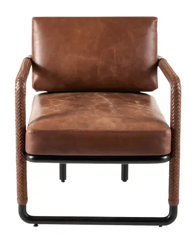 Arteriors Durham Leather Chair | Thumbnail 1 Arteriors Durham Leather Chair | Thumbnail 1