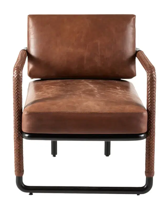 Arteriors Durham Leather Chair