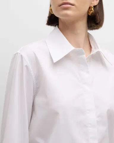 Co Fitted Button-Down Cotton Shirt | Thumbnail 5