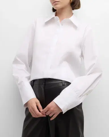 Co Fitted Button-Down Cotton Shirt | Thumbnail 7