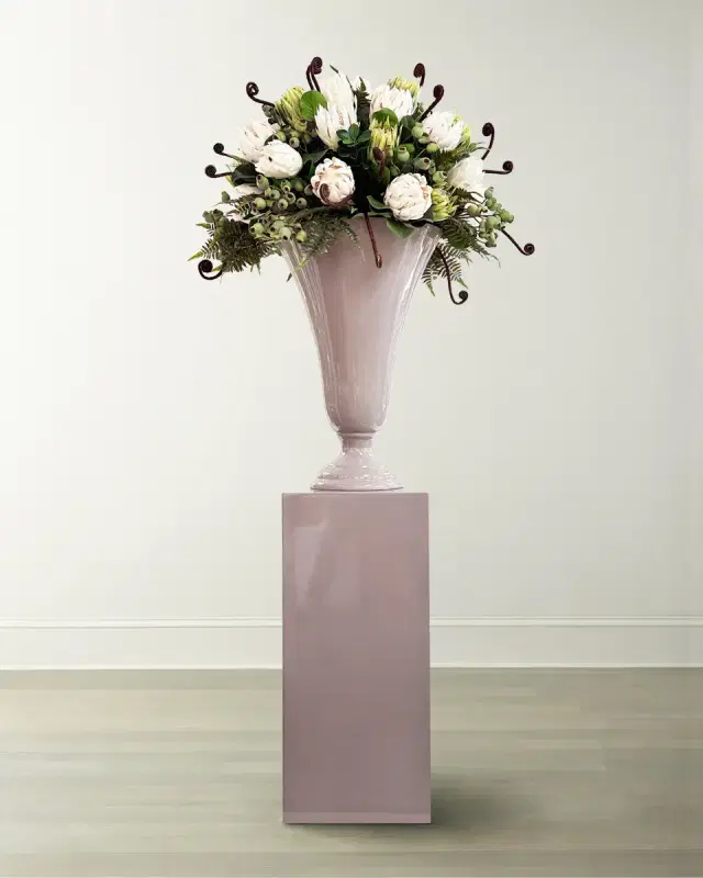 Winward Home Protea Fern 93" Faux Floral Arrangement in Vase with Stand