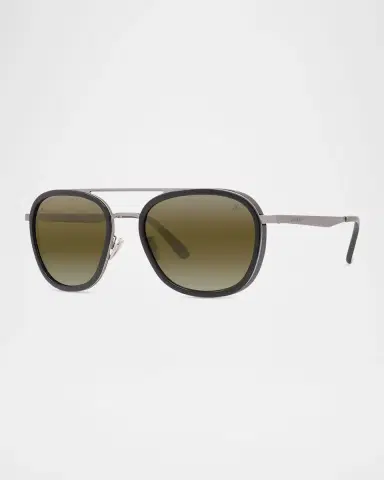 Vuarnet Men 's Edge 04 Stainless Steel Rectangle Sunglasses | Thumbnail 2