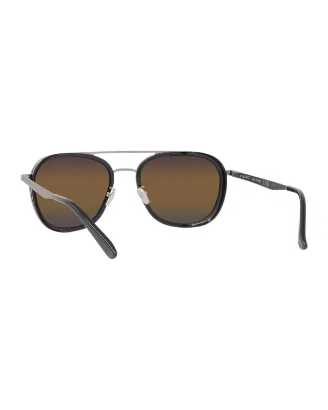 Men 's Edge 04 Stainless Steel Rectangle Sunglasses