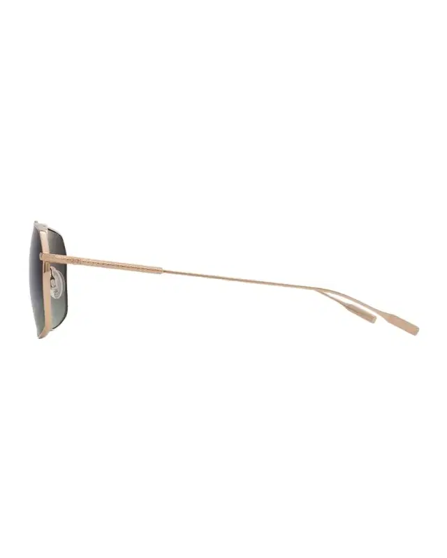 Men 's Renzo Polarized Titanium Rectangle Sunglasses