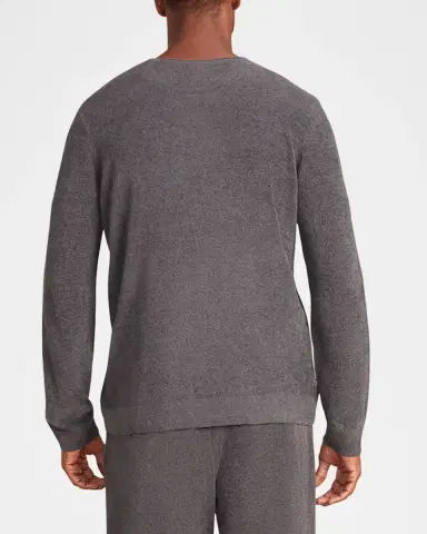 Barefoot Dreams Men's CozyChic Ultra Lite Roll Neck Crewneck Sweater | Thumbnail 2 Barefoot Dreams Men's CozyChic Ultra Lite Roll Neck Crewneck Sweater | Thumbnail 2