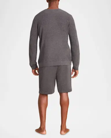 Barefoot Dreams Men's CozyChic Ultra Lite Roll Neck Crewneck Sweater | Thumbnail 3 Barefoot Dreams Men's CozyChic Ultra Lite Roll Neck Crewneck Sweater | Thumbnail 3