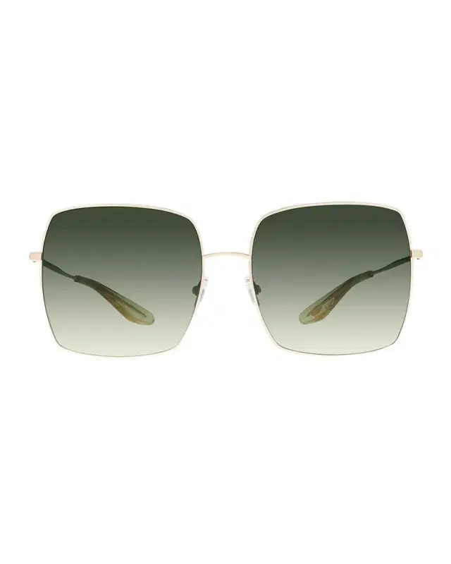 Barton Perreira Folasade Titanium Square Sunglasses