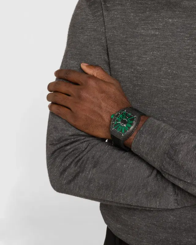 44mm Carbon Green Watch