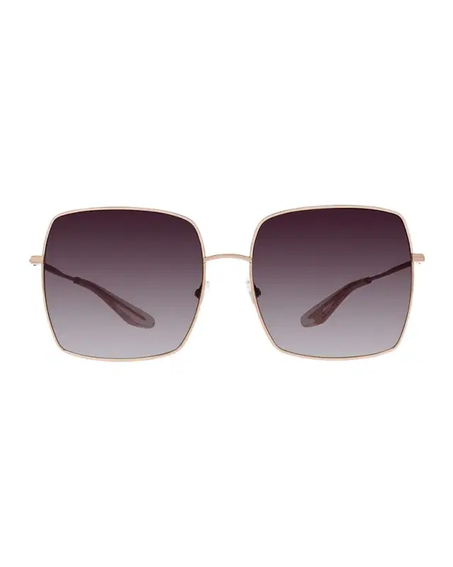 Barton Perreira Folasade Titanium Square Sunglasses