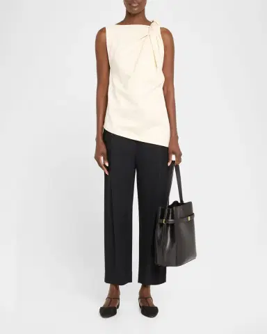 TOTEME Belted Napa Leather Bucket Bag | Thumbnail 3 TOTEME Belted Napa Leather Bucket Bag | Thumbnail 3
