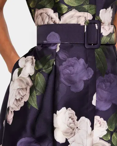 SACHIN & BABI Marta Pleated Floral-Print Shirt Gown | Thumbnail 5