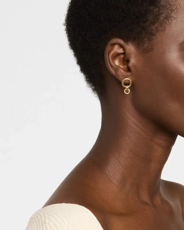 Canis 18K Yellow Gold Earrings