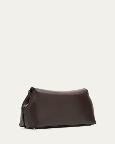 TOTEME T Lock Flap Leather Clutch Bag | Thumbnail 3 TOTEME T Lock Flap Leather Clutch Bag | Thumbnail 3