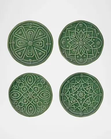 Juliska Jardins Du Monde Assorted Side/Cocktail Plates, Set of 4 | Thumbnail 2