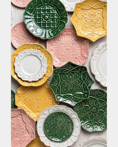 Juliska Jardins Du Monde Assorted Side/Cocktail Plates, Set of 4 | Thumbnail 3