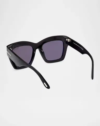 TOM FORD Luna Polarized Butterfly Sunglasses | Thumbnail 2