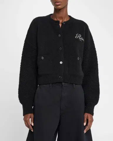 FRAME x Ritz Paris Mixed-Stitch Sweater | Thumbnail 4 FRAME x Ritz Paris Mixed-Stitch Sweater | Thumbnail 4