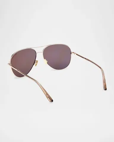 Tom Ford Clark Metal Aviator Sunglasses | Thumbnail 2