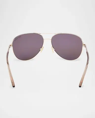 Tom Ford Clark Metal Aviator Sunglasses | Thumbnail 5