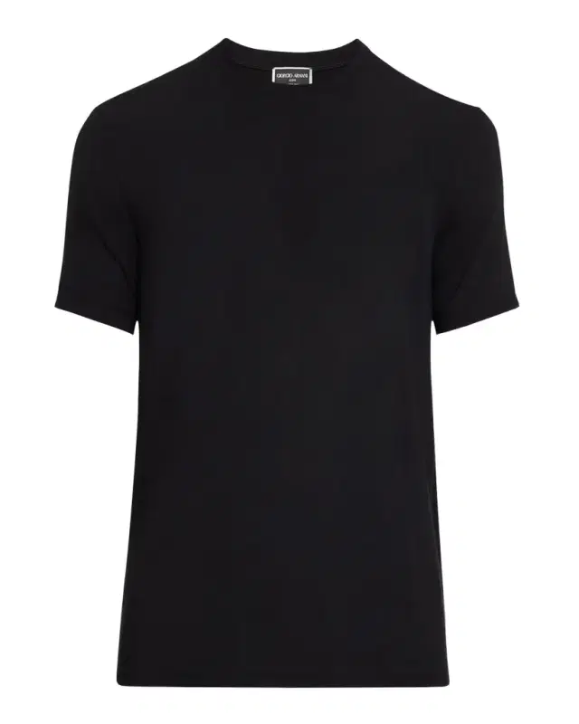 Giorgio Armani Men 's Textured Stretch T-Shirt
