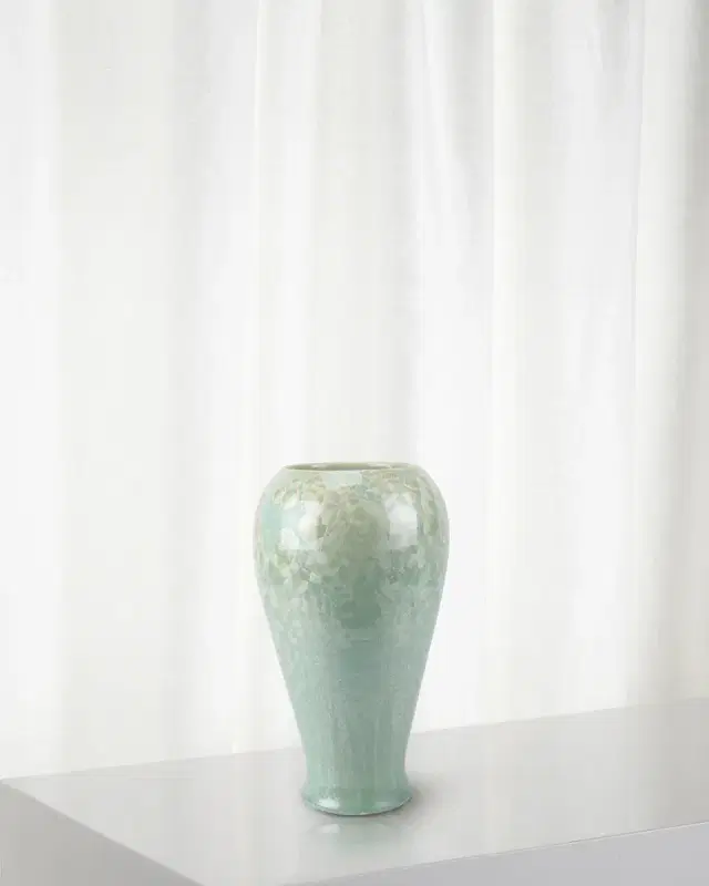 Winward Home Crystal Glaze Porcelain Vase, 13"