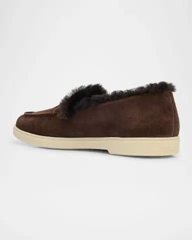 Santoni Yalta Suede Shearling Sporty Loafers | Thumbnail 2 Santoni Yalta Suede Shearling Sporty Loafers | Thumbnail 2