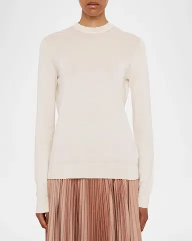 Joseph Crewneck Cashmere-Blend Sweater | Thumbnail 4