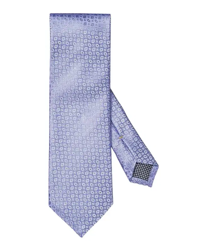 Eton Men 's Geometric Woven Silk Tie