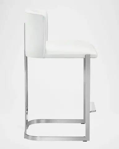 Interlude Home Banks 26" Vegan Leather Counter Stool | Thumbnail 4