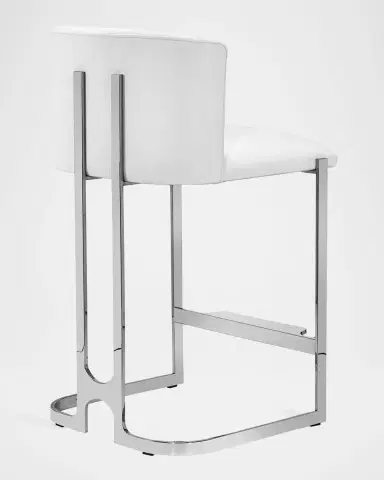 Interlude Home Banks 26" Vegan Leather Counter Stool | Thumbnail 6