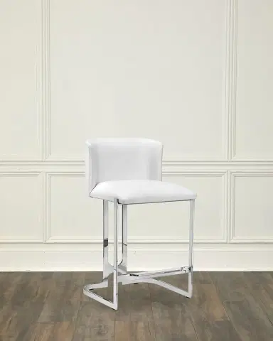 Interlude Home Banks 26" Vegan Leather Counter Stool | Thumbnail 1