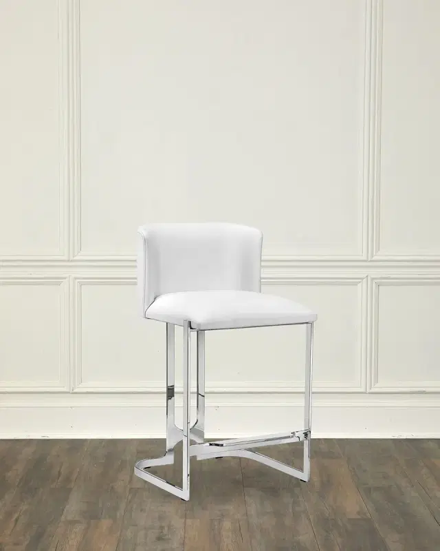 Interlude Home Banks 26" Vegan Leather Counter Stool