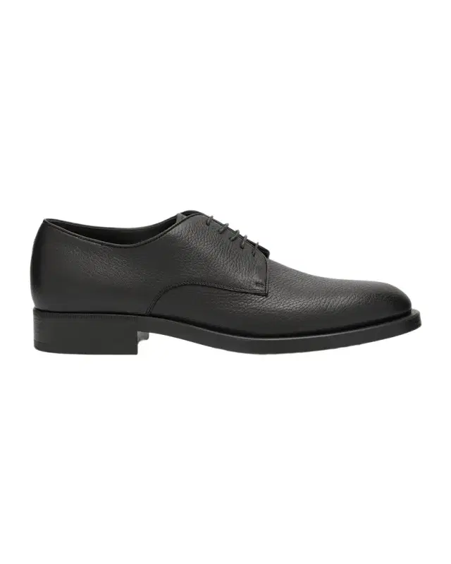 Men 's Grained Leather Derby Shoes